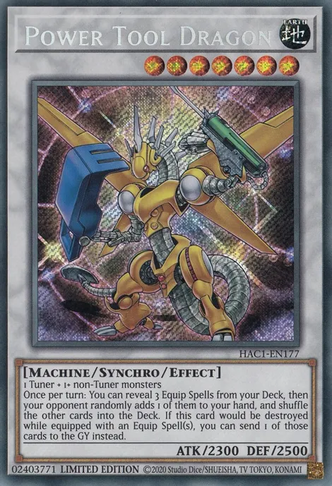 Power Tool Dragon [HAC1-EN177] Secret Rare | Odin's Place