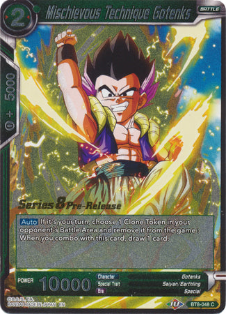 Mischievous Technique Gotenks (BT8-048_PR) [Malicious Machinations Prerelease Promos] | Odin's Place
