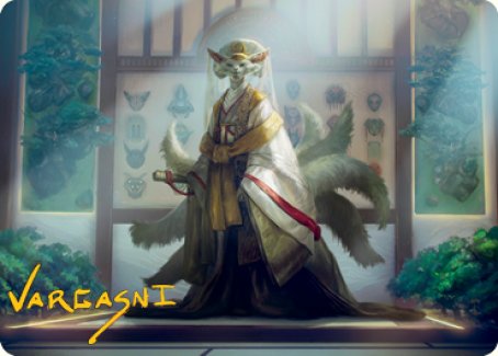 Light-Paws, Emperor's Voice Art Card (Gold-Stamped Signature) [Kamigawa: Neon Dynasty Art Series] | Odin's Place