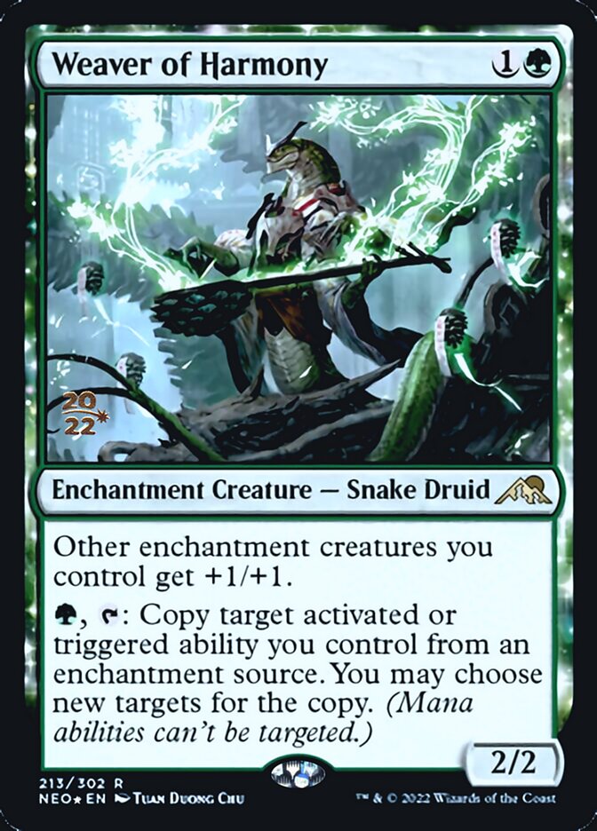 Weaver of Harmony [Kamigawa: Neon Dynasty Prerelease Promos] | Odin's Place