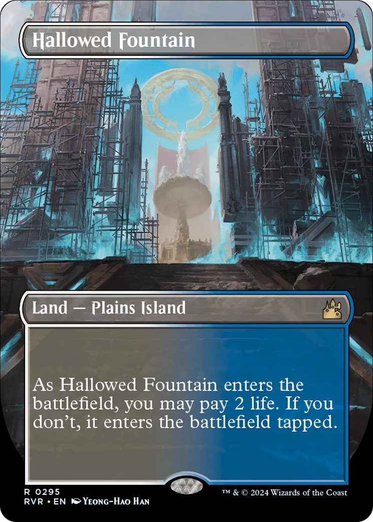 Hallowed Fountain (Borderless) [Ravnica Remastered] | Odin's Place