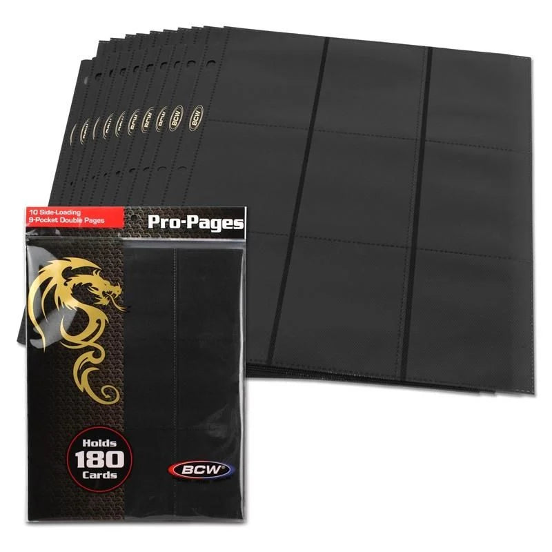 BCW Side-Loading 18-Pocket Pro Pages Assorted Colors | Odin's Place
