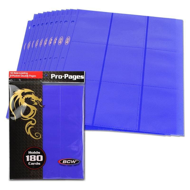 BCW Side-Loading 18-Pocket Pro Pages Assorted Colors | Odin's Place