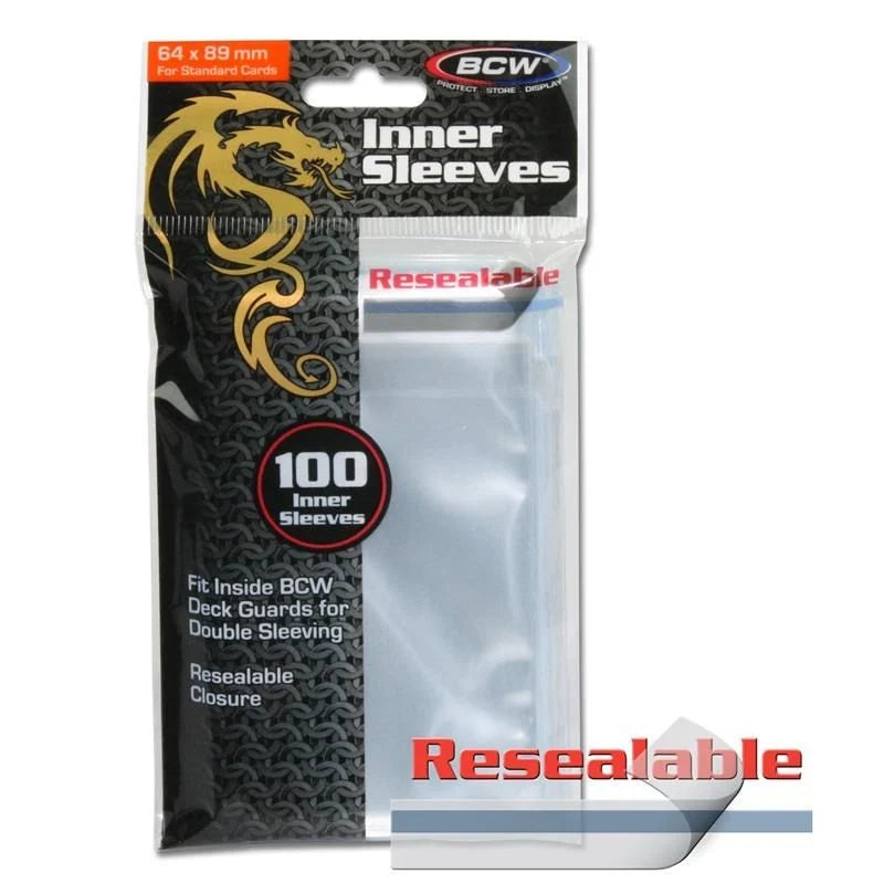 BCW Resealable Inner Sleeves 100ct | Odin's Place