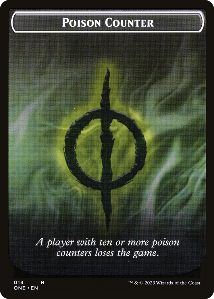 Poison Counter // Phyrexian Mite Double-Sided Token [Phyrexia: All Will Be One Tokens] | Odin's Place