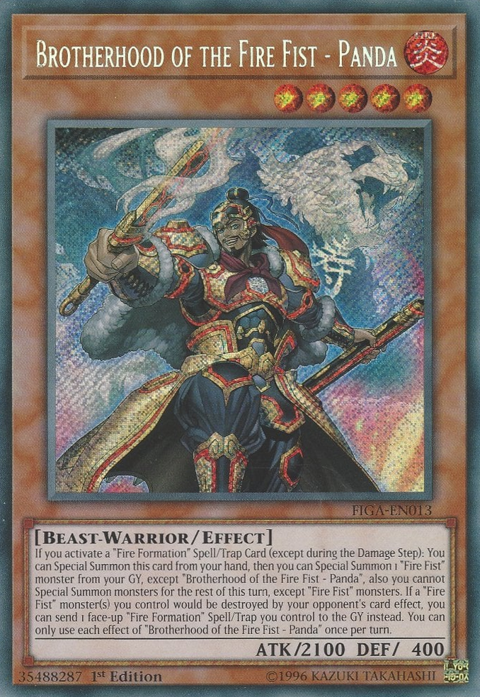 Brotherhood of the Fire Fist - Panda [FIGA-EN013] Secret Rare | Odin's Place