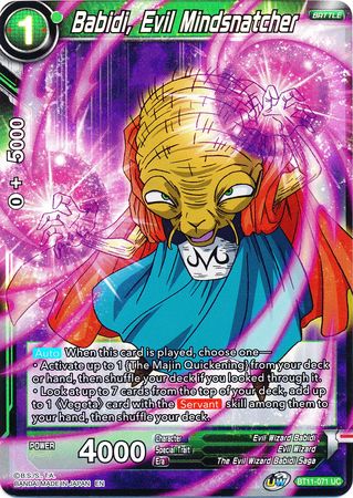 Babidi, Evil Mindsnatcher (BT11-071) [Vermilion Bloodline 2nd Edition] | Odin's Place