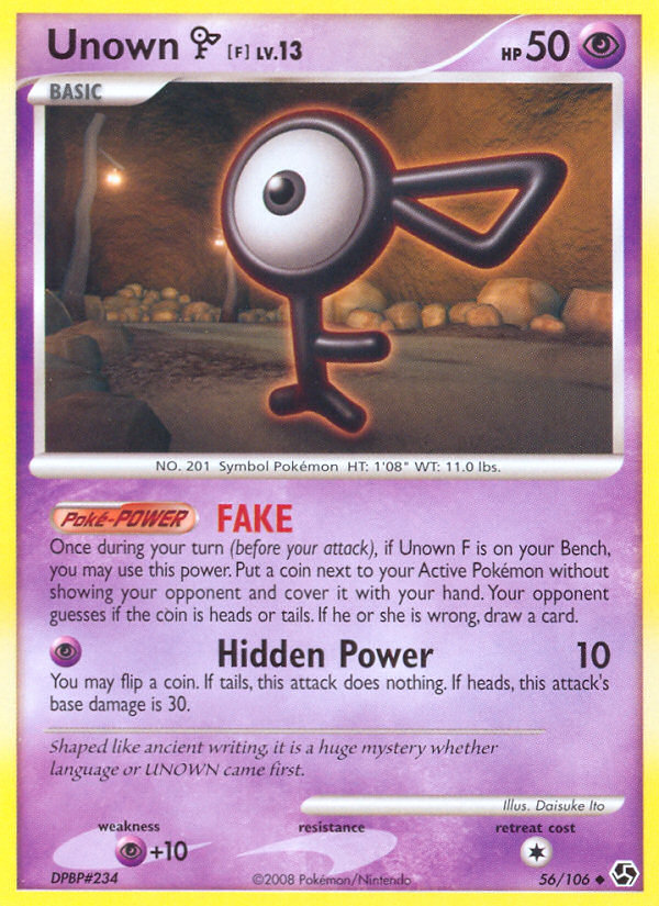 Unown F (56/106) [Diamond & Pearl: Great Encounters] | Odin's Place