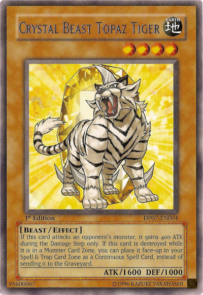 Crystal Beast Topaz Tiger [DP07-EN004] Rare | Odin's Place