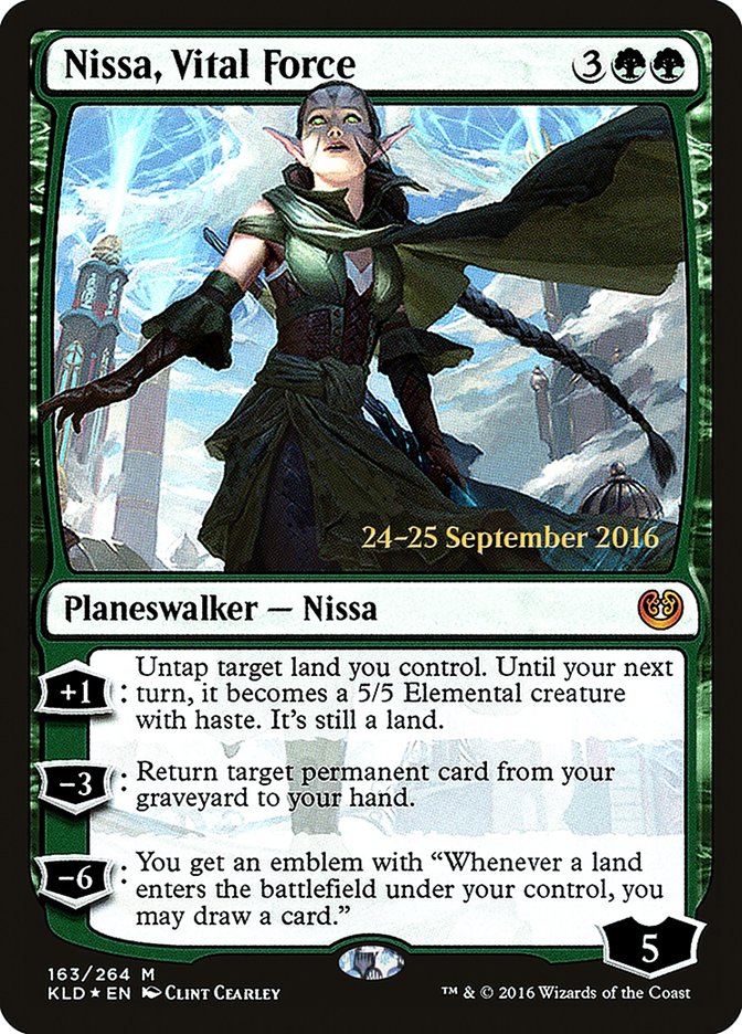 Nissa, Vital Force (163) [Kaladesh Prerelease Promos] | Odin's Place