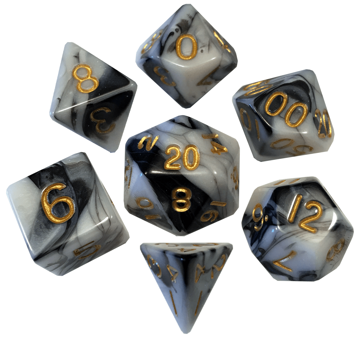 MDG Marble with Gold poly 7 set | Odin's Place