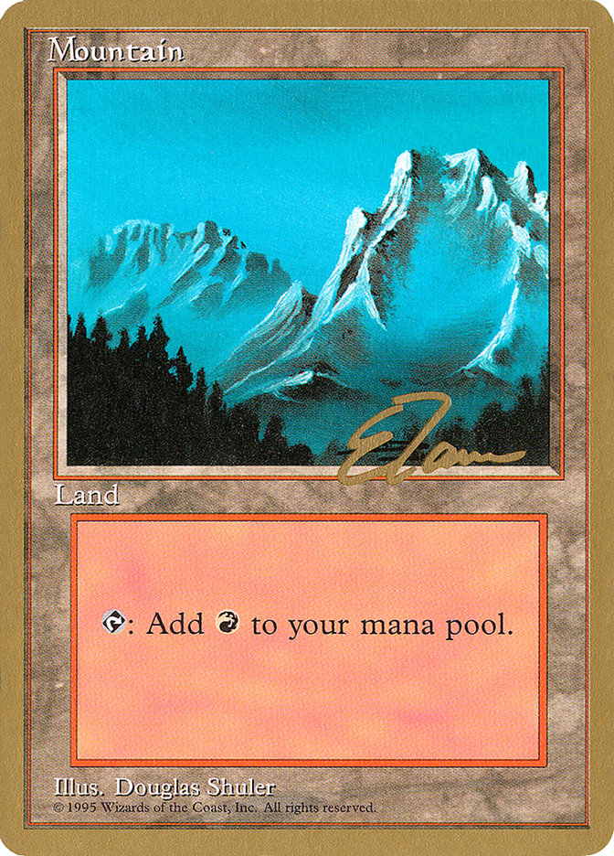 Mountain (et374) (Eric Tam) [Pro Tour Collector Set] | Odin's Place