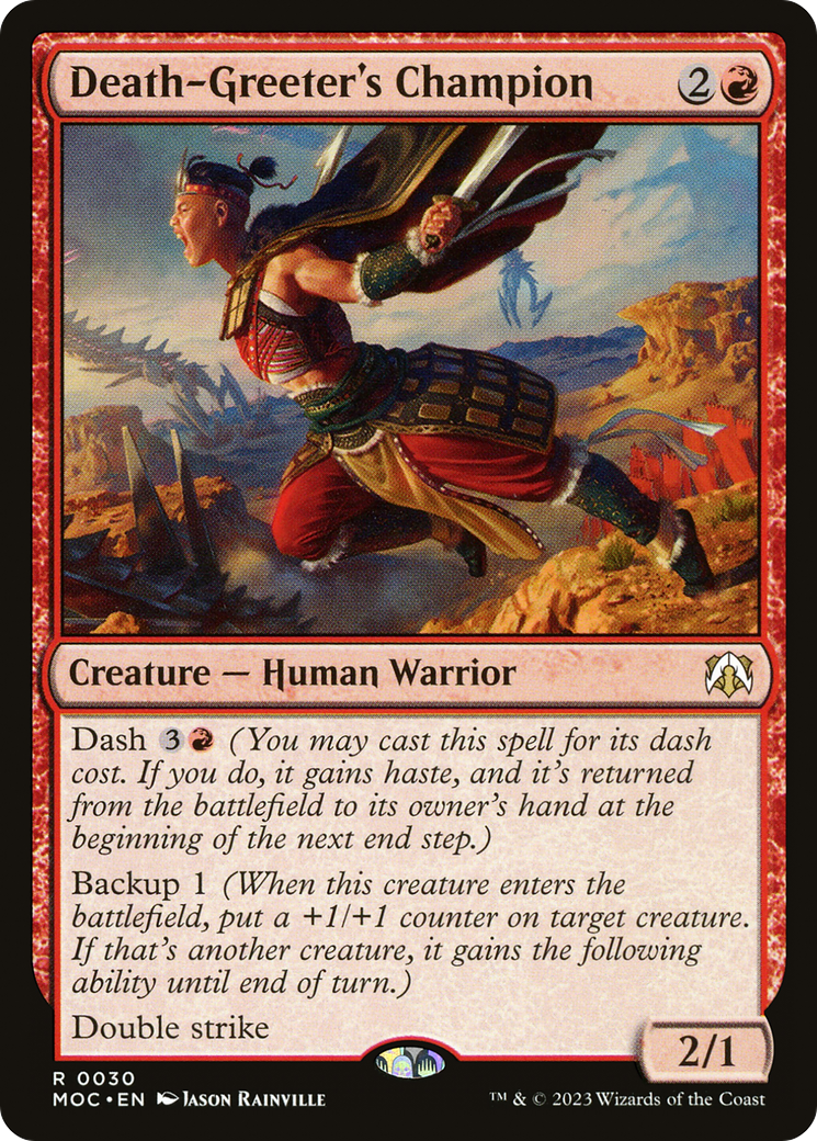 Death-Greeter's Champion [March of the Machine Commander] | Odin's Place