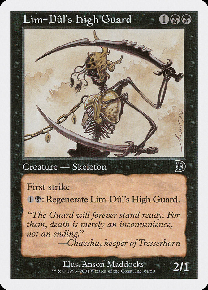 Lim-Dul's High Guard (Holding Sword) [Deckmasters] | Odin's Place