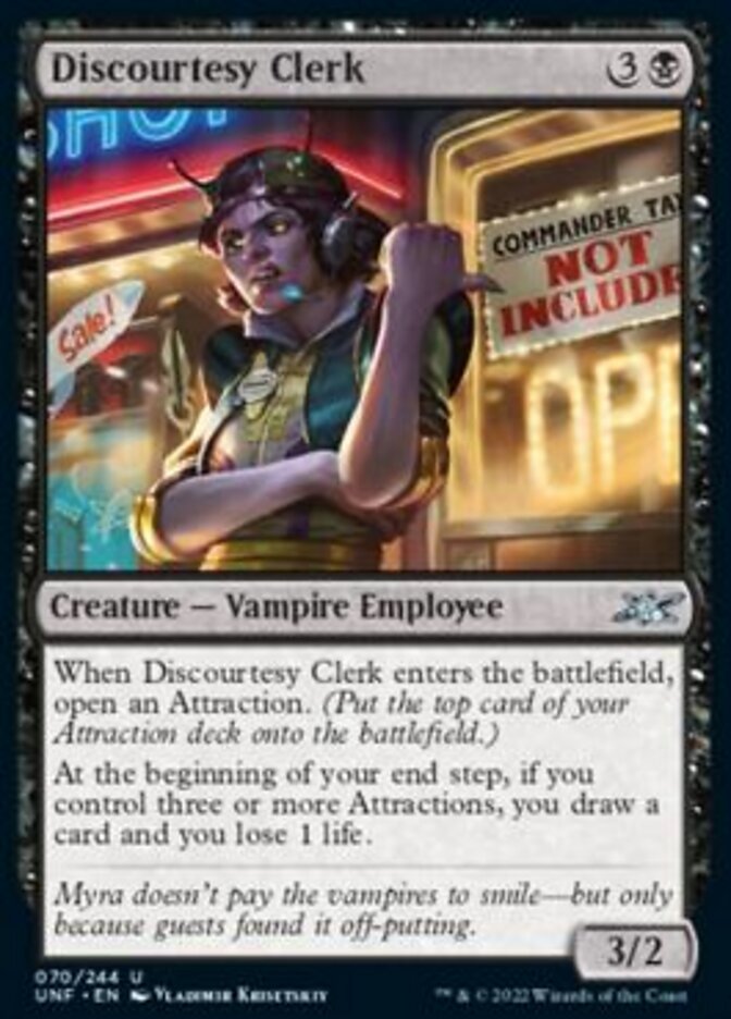Discourtesy Clerk [Unfinity] | Odin's Place