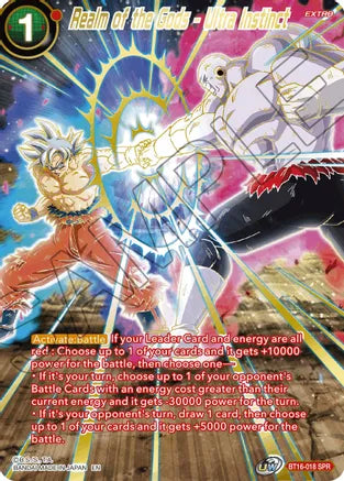 Realm of the Gods - Ultra Instinct (SPR) (BT16-018) [Realm of the Gods] | Odin's Place