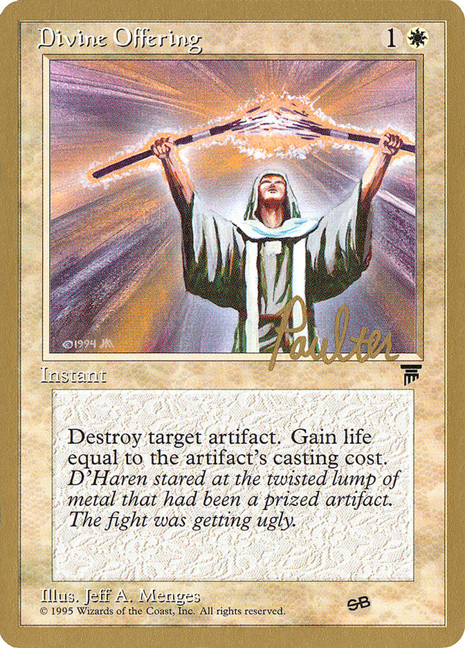 Divine Offering (Preston Poulter) (SB) [Pro Tour Collector Set] | Odin's Place