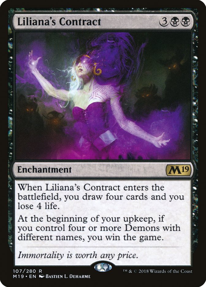 Liliana's Contract (107) [Core Set 2019] | Odin's Place