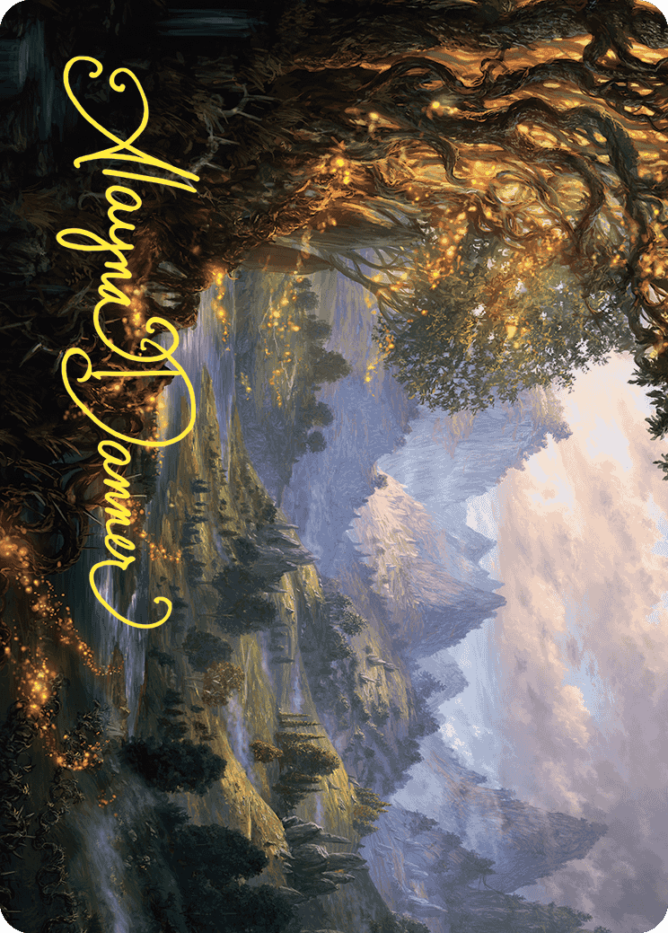 Evolving Wilds Art Card (Gold-Stamped Signature) [Wilds of Eldraine Art Series] | Odin's Place