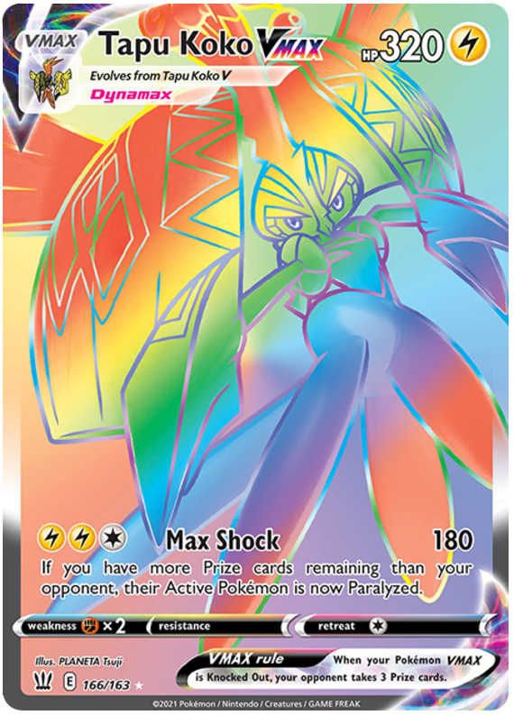 Tapu Koko VMAX (166/163) [Sword & Shield: Battle Styles] | Odin's Place