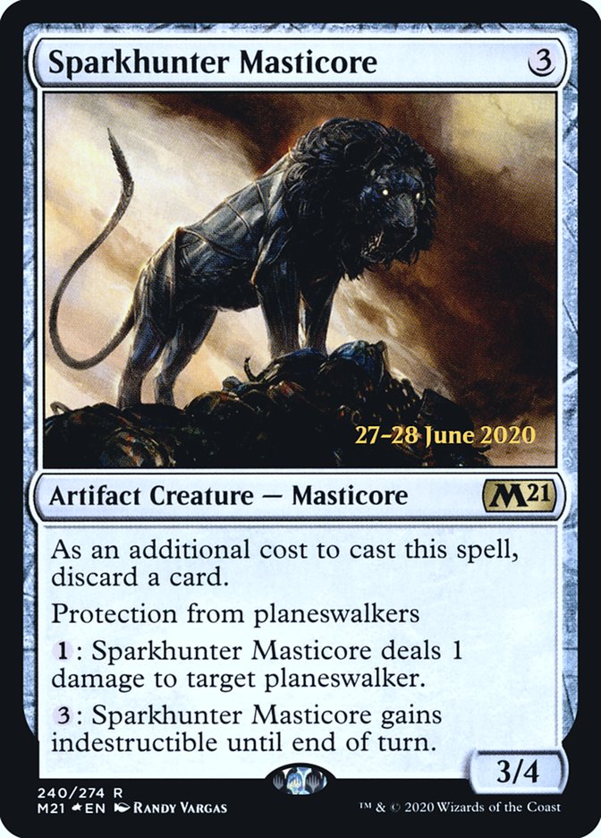 Sparkhunter Masticore [Core Set 2021 Prerelease Promos] | Odin's Place