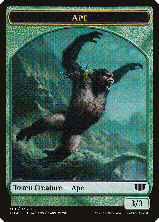 Ape // Zombie (011/036) Double-Sided Token [Commander 2014 Tokens] | Odin's Place