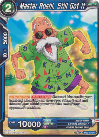 Master Roshi, Still Got It (DB2-035) [Divine Multiverse] | Odin's Place