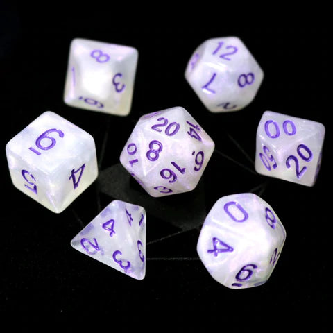 Die Hard Dice Purple Moonstone Dice Set | Odin's Place