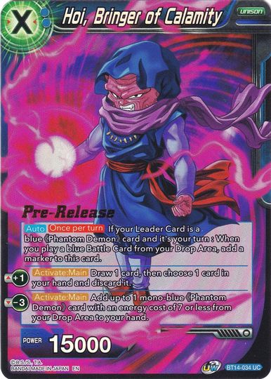 Hoi, Bringer of Calamity (BT14-034) [Cross Spirits Prerelease Promos] | Odin's Place