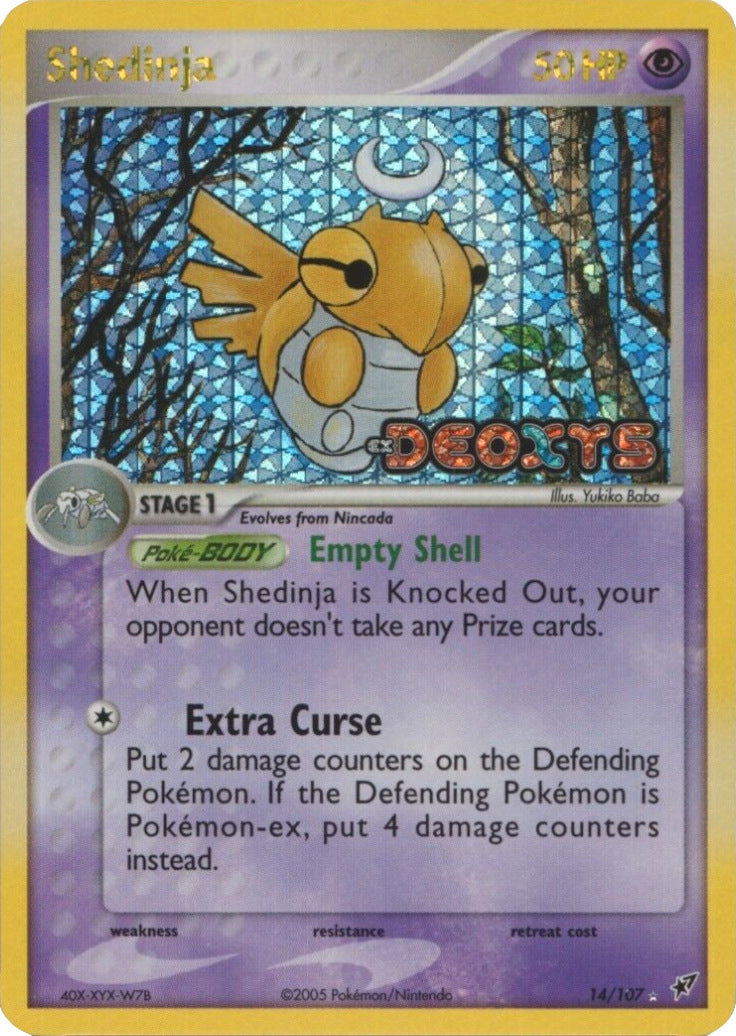 Shedinja (14/107) (Stamped) [EX: Deoxys] | Odin's Place