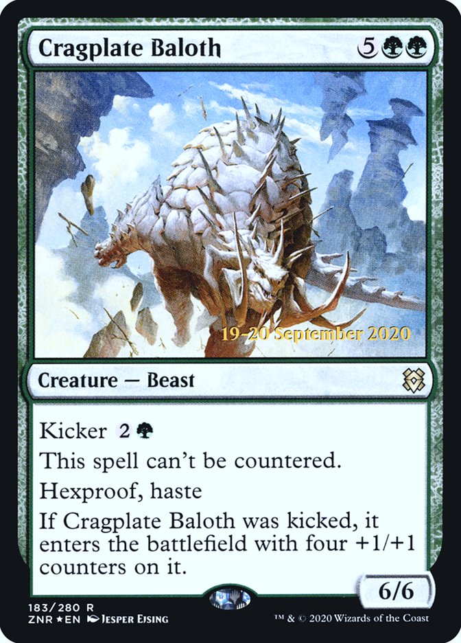 Cragplate Baloth [Zendikar Rising Prerelease Promos] | Odin's Place
