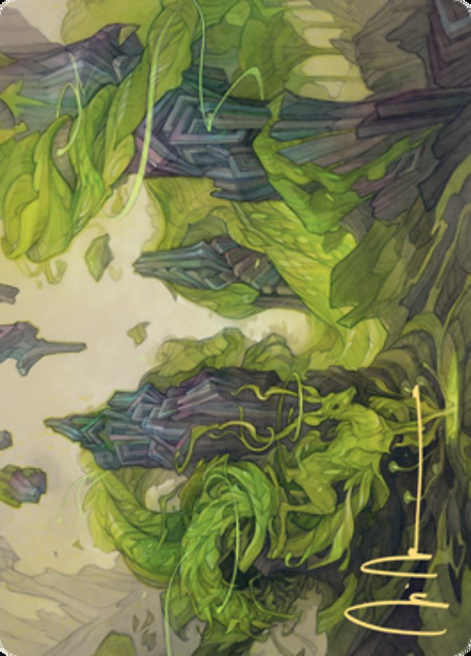 Reclaim the Wastes Art Card (Gold-Stamped Signature) [Zendikar Rising Art Series] | Odin's Place