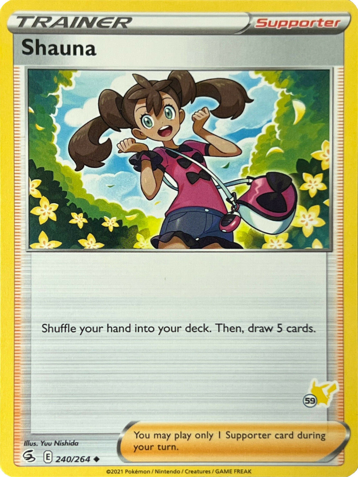 Shauna (240/264) (Pikachu Stamp #59) [Battle Academy 2022] | Odin's Place