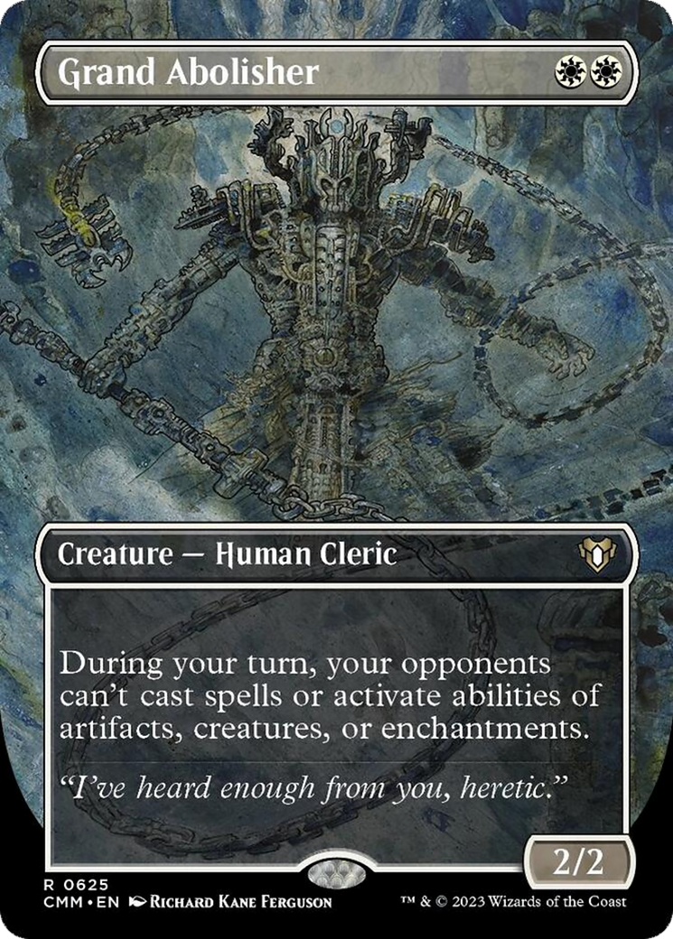 Grand Abolisher (Borderless Alternate Art) [Commander Masters] | Odin's Place