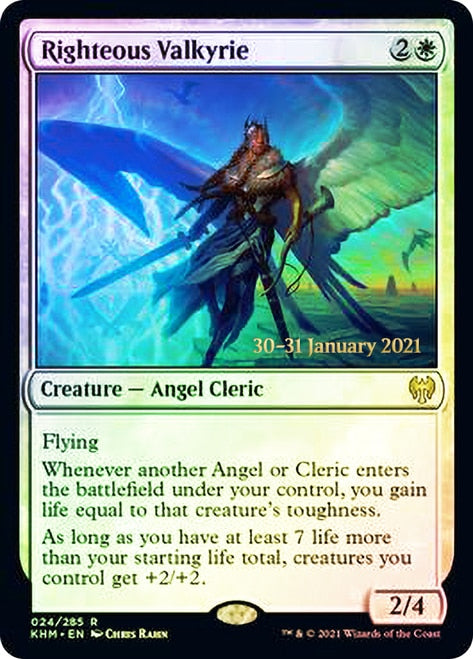 Righteous Valkyrie [Kaldheim Prerelease Promos] | Odin's Place