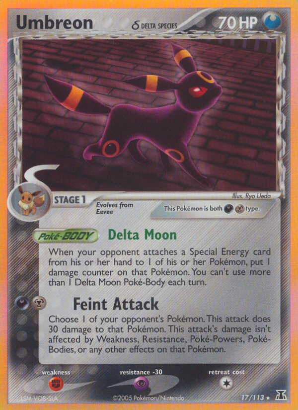 Umbreon (17/113) (Delta Species) [EX: Delta Species] | Odin's Place