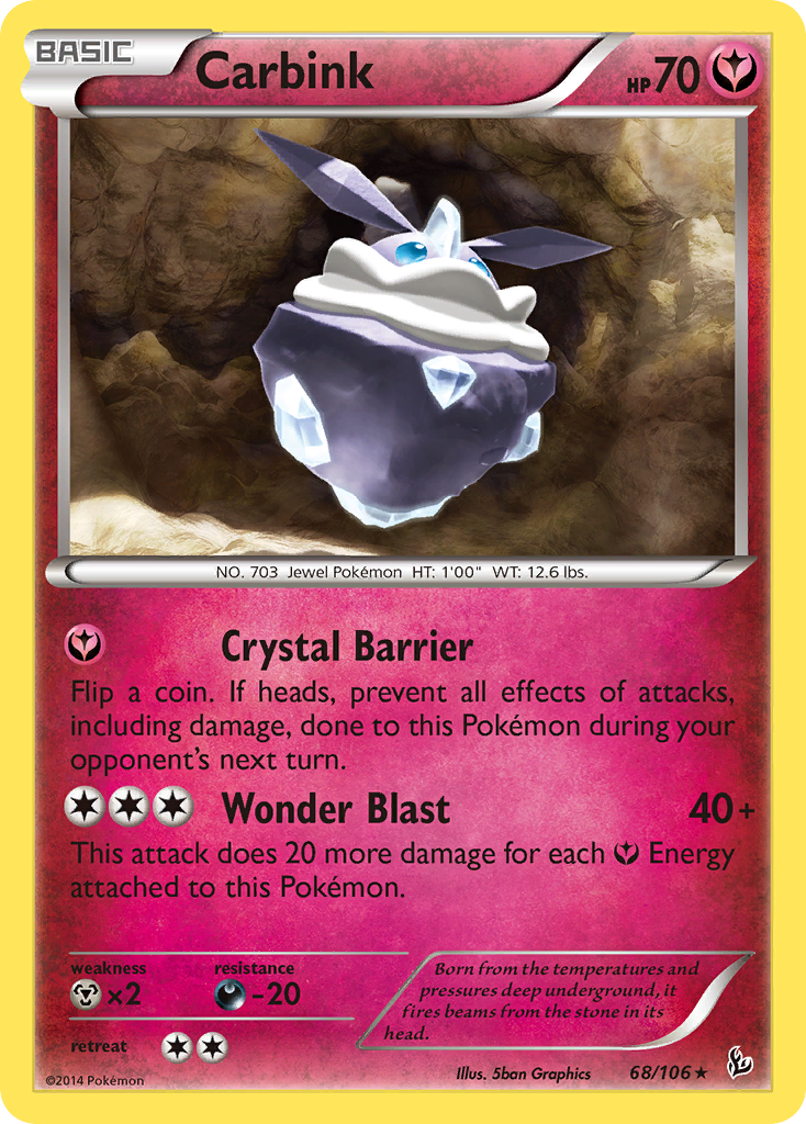 Carbink (68/106) (Theme Deck Exclusive) [XY: Flashfire] | Odin's Place
