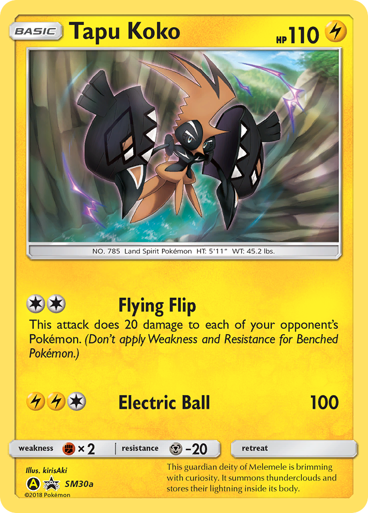 Tapu Koko (SM30a) [Sun & Moon: Black Star Promos] | Odin's Place