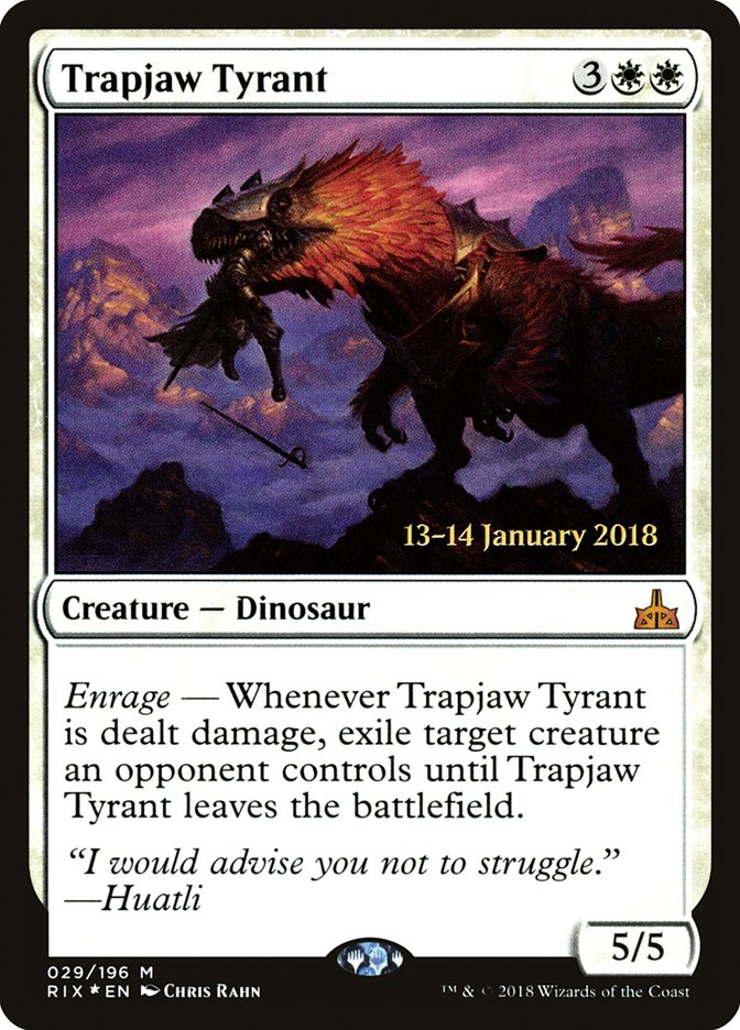 Trapjaw Tyrant (29) [Rivals of Ixalan Prerelease Promos] | Odin's Place
