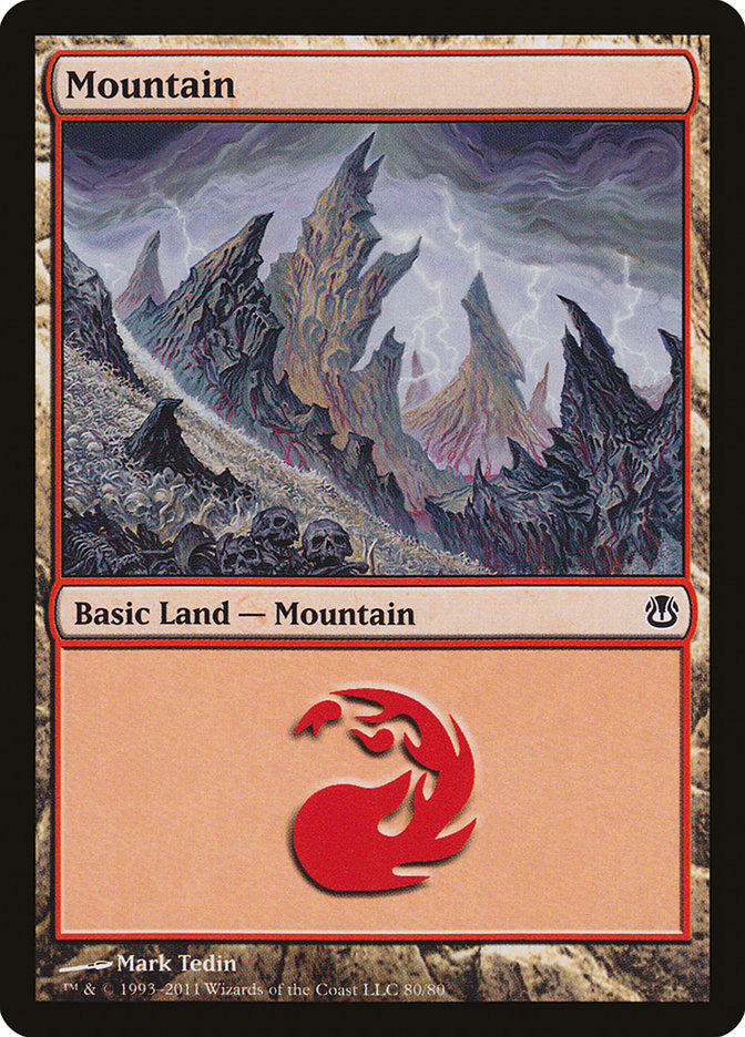 Mountain (80) [Duel Decks: Ajani vs. Nicol Bolas] | Odin's Place