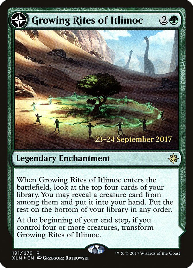 Growing Rites of Itlimoc // Itlimoc, Cradle of the Sun [Ixalan Prerelease Promos] | Odin's Place