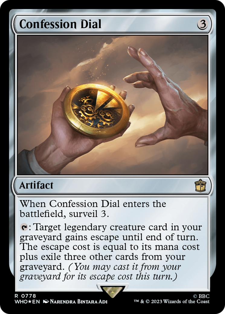 Confession Dial (Surge Foil) [Doctor Who] | Odin's Place