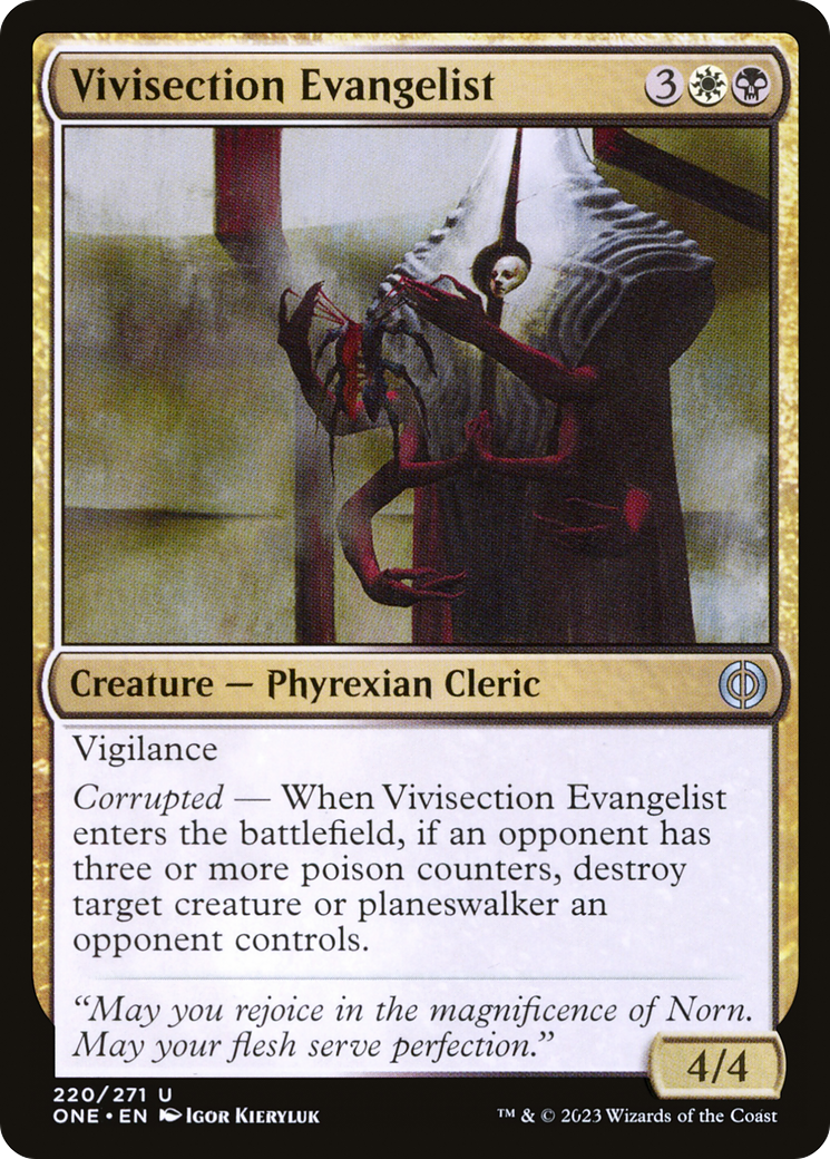 Vivisection Evangelist [Phyrexia: All Will Be One] | Odin's Place
