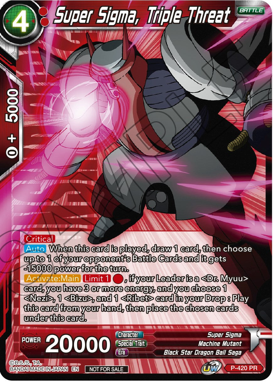 Super Sigma, Triple Threat (Championship Pack 2022 Vol.2) (P-420) [Promotion Cards] | Odin's Place