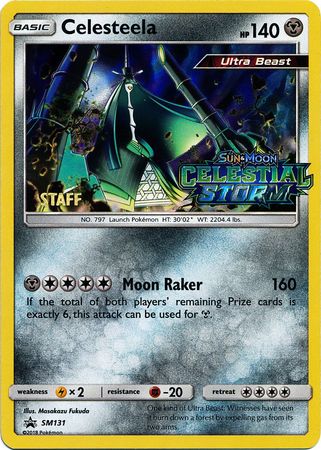 Celesteela (SM131) (Staff Prerelease Promo) [Sun & Moon: Black Star Promos] | Odin's Place