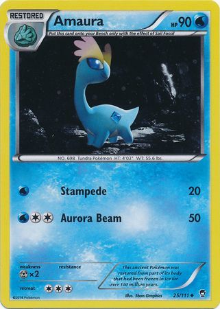 Amaura (25/111) (Cosmos Holo) [XY: Furious Fists] | Odin's Place