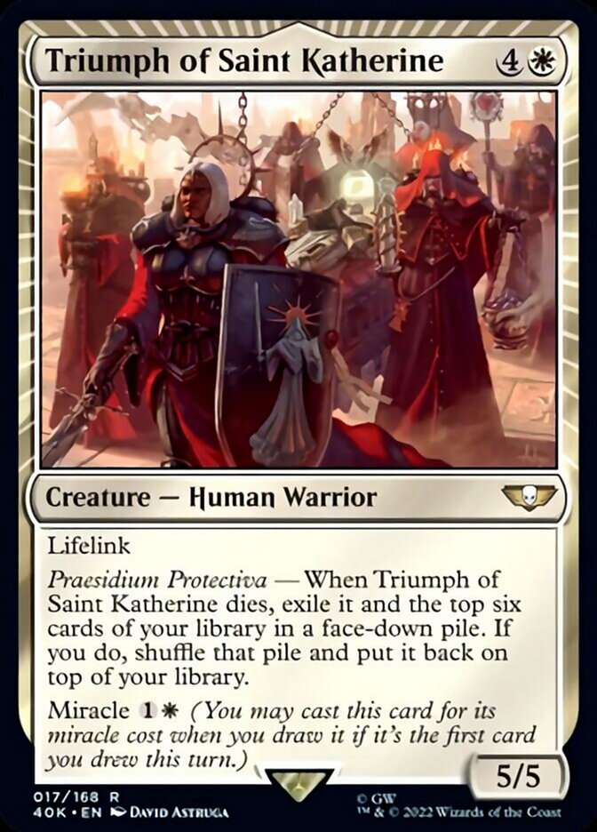 Triumph of Saint Katherine (Surge Foil) [Warhammer 40,000] | Odin's Place
