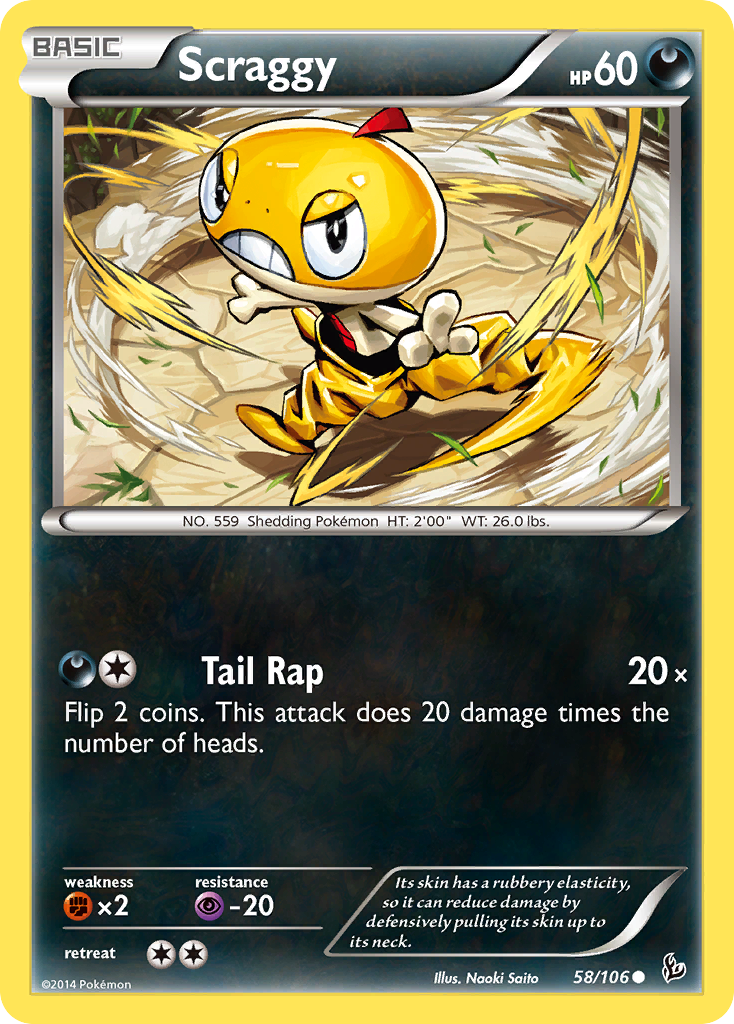 Scraggy (58/106) [XY: Flashfire] | Odin's Place