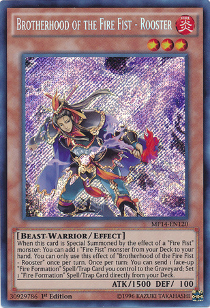 Brotherhood of the Fire Fist - Rooster [MP14-EN120] Secret Rare | Odin's Place