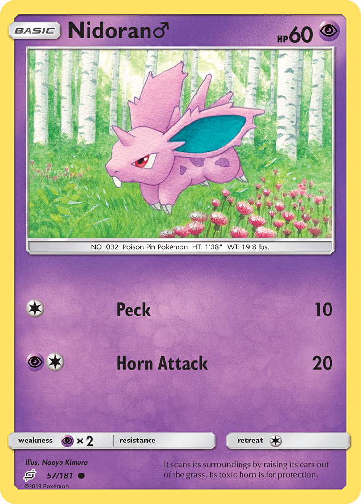 Nidoran (57/181) (Male) [Sun & Moon: Team Up] | Odin's Place